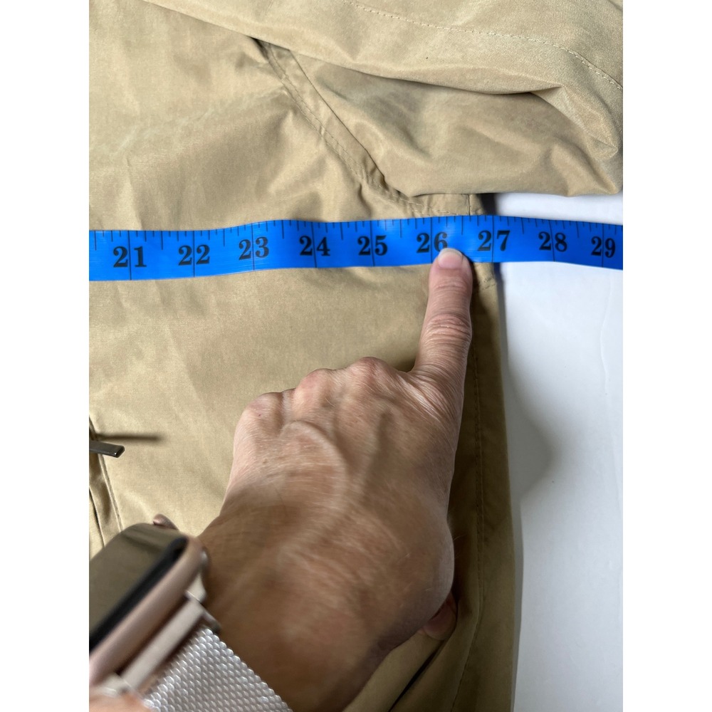 London Fog Men XL‎ Beige Tan Jacket Zip Front Lightweight Harrington Casual Coat - Picture 13 of 14